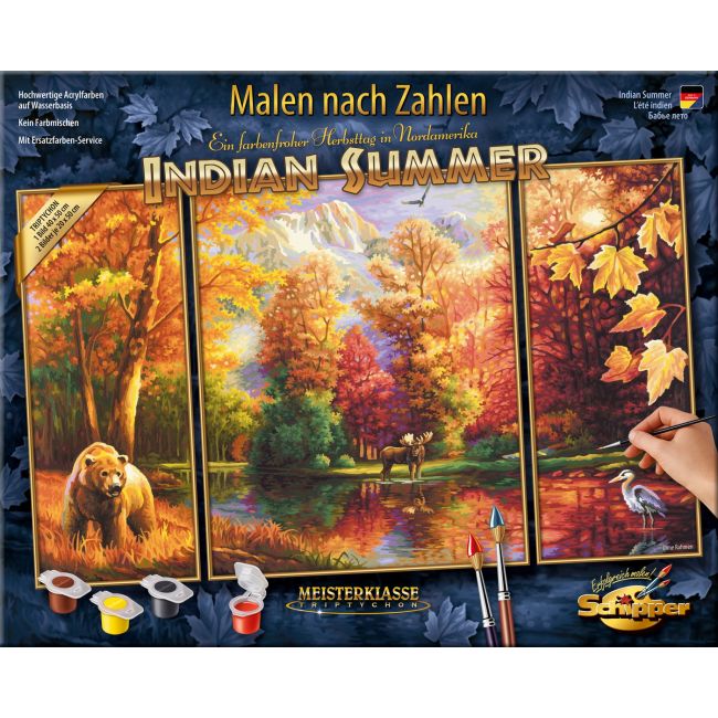 KIT PICTURA PE NUMERE SCHIPPER O VARA INDIANA, 3 TABLOURI VIV609260650
