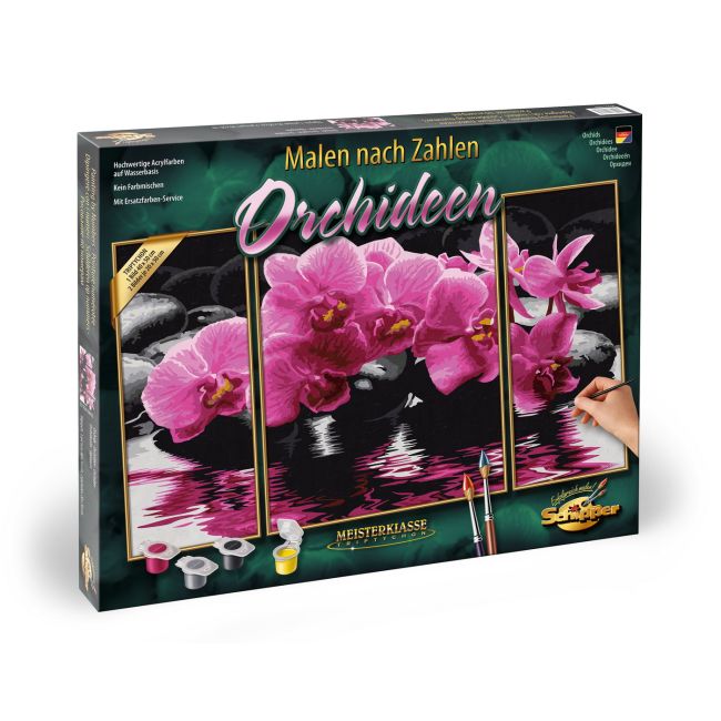 KIT PICTURA PE NUMERE SCHIPPER ORHIDEE, 3 TABLOURI VIV609260603