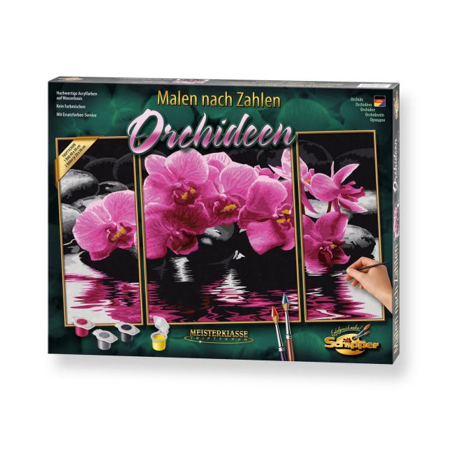 KIT PICTURA PE NUMERE SCHIPPER ORHIDEE, 3 TABLOURI VIV609260603