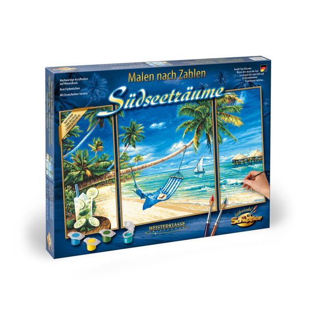 KIT PICTURA PE NUMERE SCHIPPER PE PLAJA, 3 TABLOURI VIV609260693
