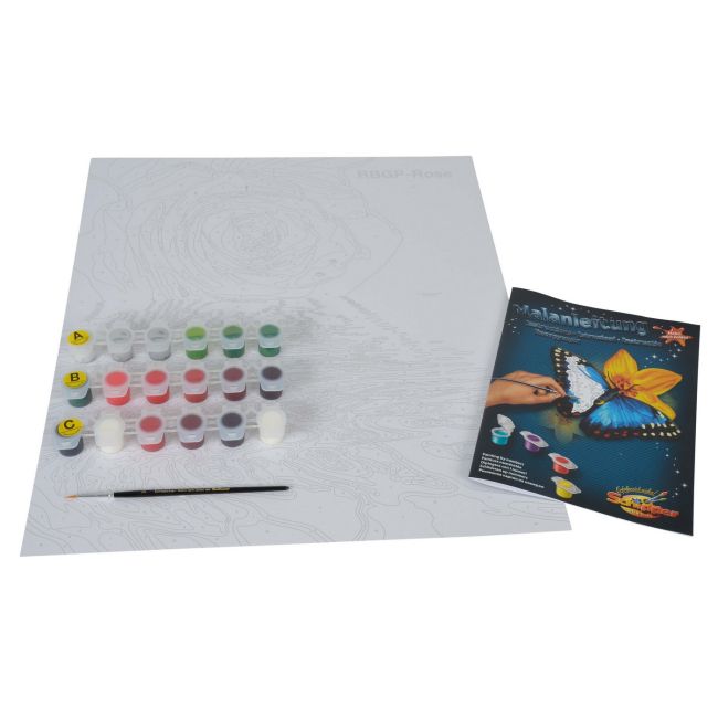 KIT PICTURA PE NUMERE SCHIPPER TRANDAFIRUL ROSU VIV609130521
