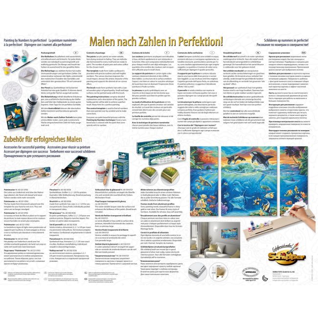 KIT PICTURA PE NUMERE SCHIPPER VIATA MARINA, 3 TABLOURI VIV609260531