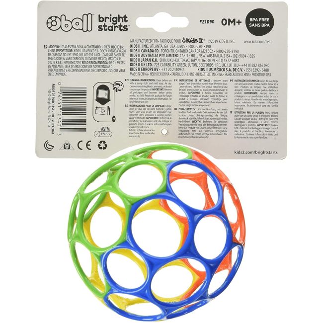 Bright Starts - Minge multicolora Oball BBB10340