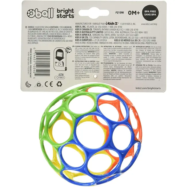 Bright Starts - Minge multicolora Oball BBB10340