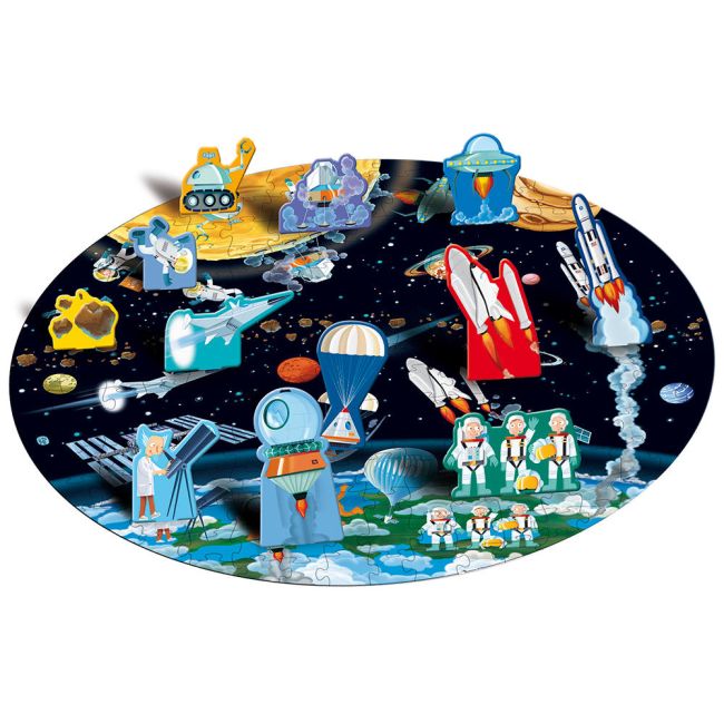 Cunoaste, invata si exploreaza - puzzle de la pamant pana la luna (200 piese)