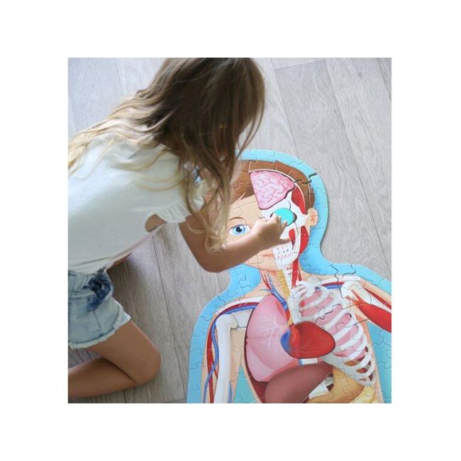 Cunoaste si exploreaza -  puzzle corpul uman (200 piese)