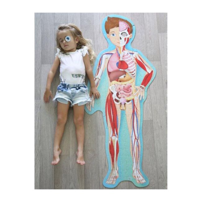 Cunoaste si exploreaza -  puzzle corpul uman (200 piese)