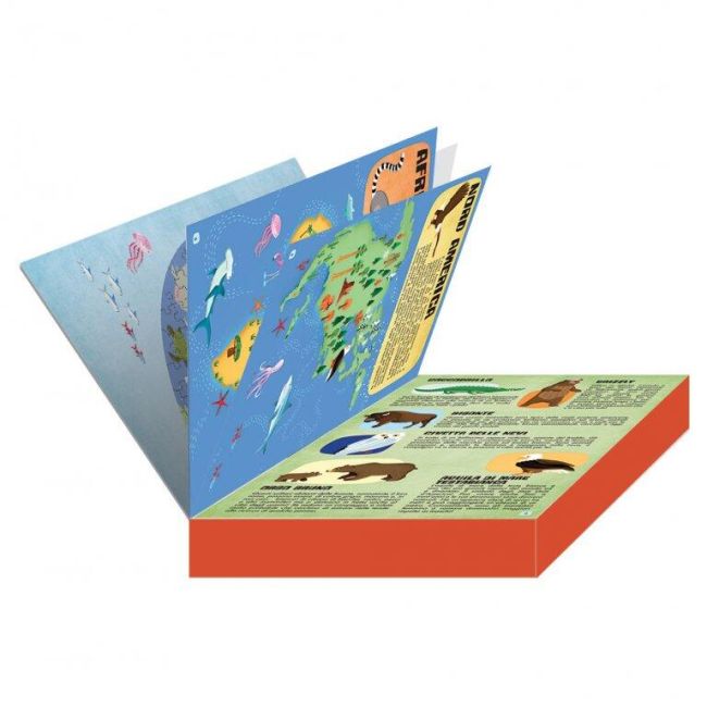 Cunoaste si exploreaza -  puzzle lumea animalelor (200 piese)