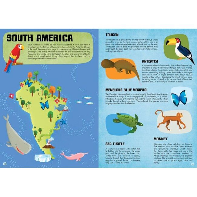 Cunoaste si exploreaza -  puzzle lumea animalelor (200 piese)