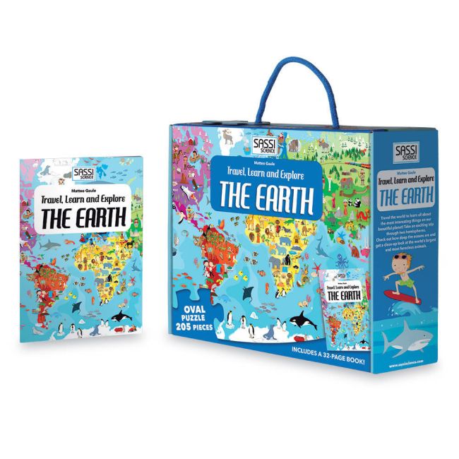 Cunoaste si exploreaza - puzzle planeta pamant (205 piese)