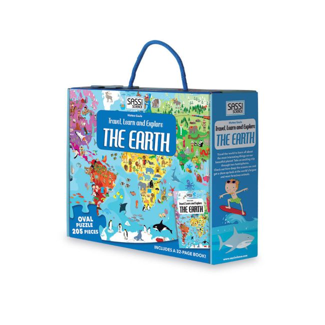 Cunoaste si exploreaza - puzzle planeta pamant (205 piese)