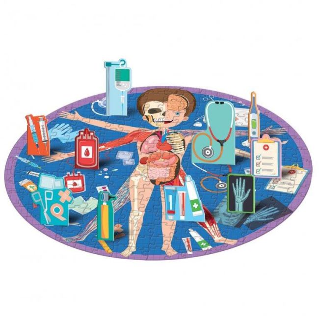 Cunoaste si exploreaza - puzzle totul despre corpul uman (200 piese)