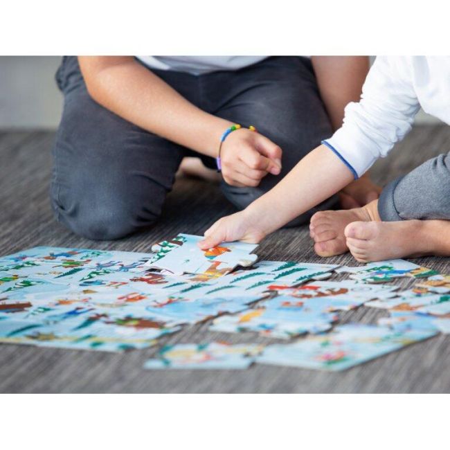 Puzzle (30 piese) cu carte - la sanius