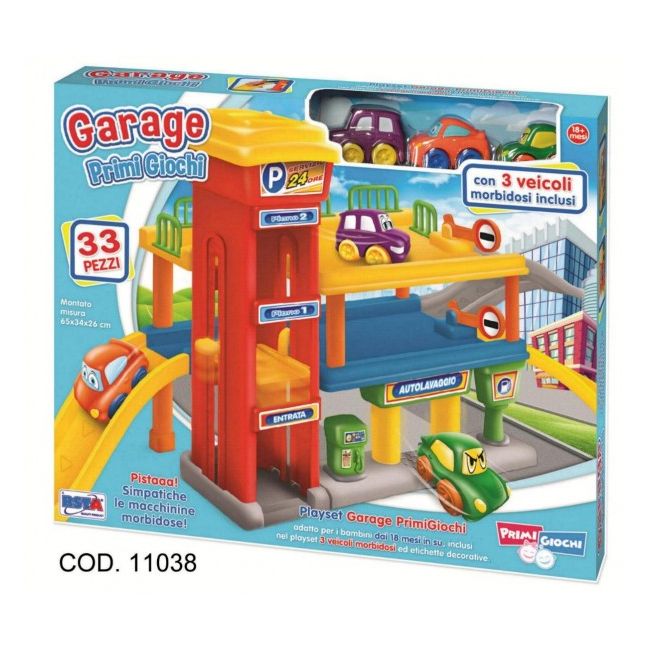 Garaj cu doua etaje si 3 vehicule incluse RS Toys - SOLRS11038