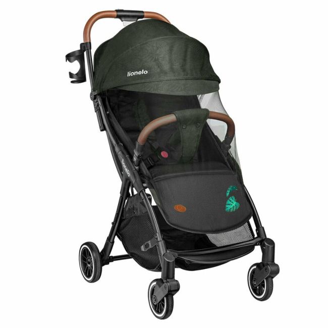 Lionelo - Carucior sport Julie One Tropical Cu accesorii, Cadru din aluminiu, 0-22 kg, Verde BYNLO-JULIE_ONE_TROPICAL_GREEN