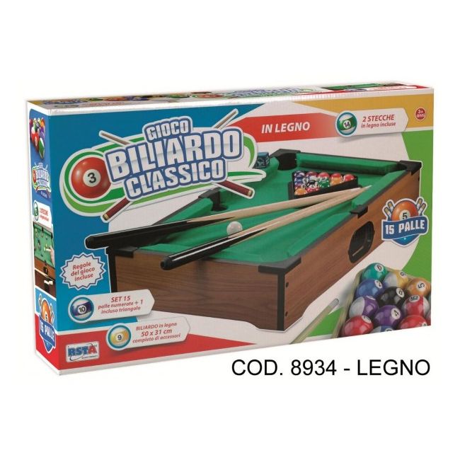 Masa biliard RS Toys pentru copii 50 cm din lemn - SOLRS8934
