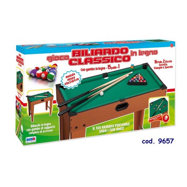 Masa biliard RS Toys pentru copii 69 cm din lemn xu picioare - SOLRS9657