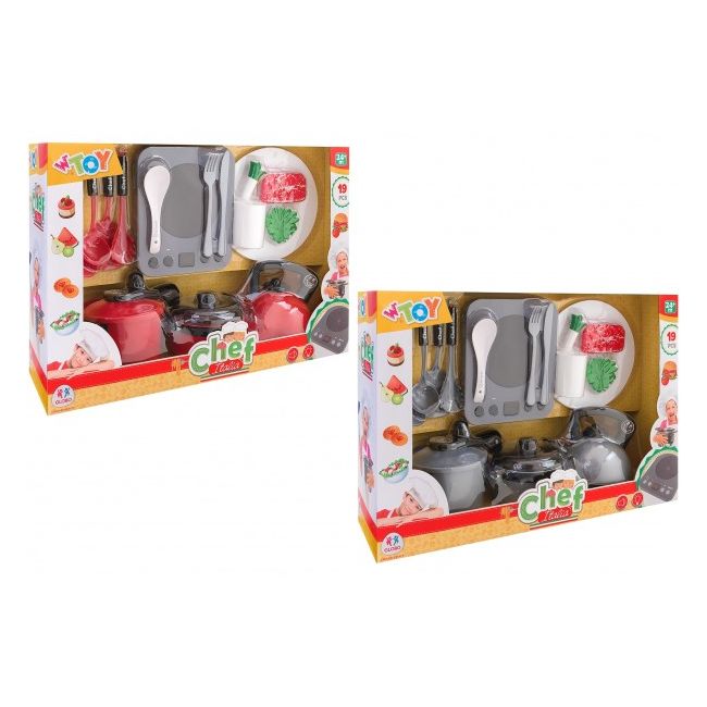 Set plita bucatarie Globo cu diverse accesorii 19 piese - SOLGL39812