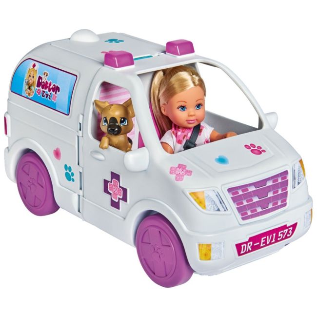 Set simba evi love doctor evi 2 in 1 vet mobile masina cu papusa 12 cm si accesorii hubs105733488