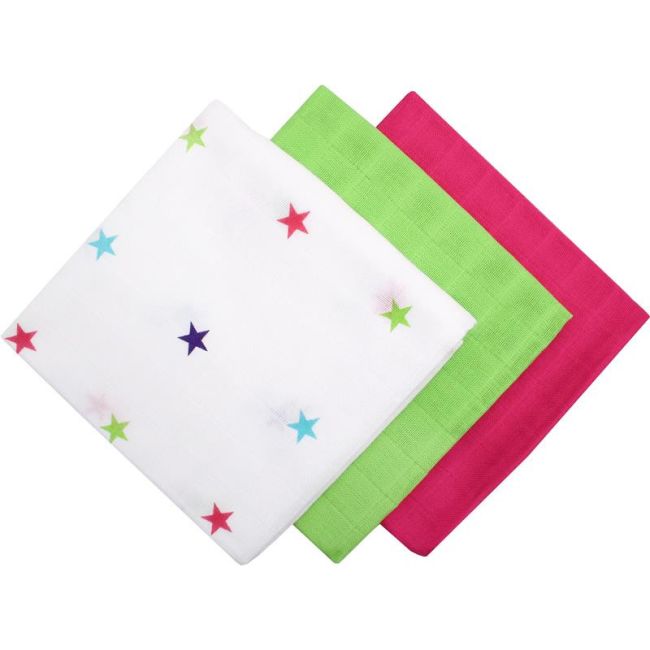 Scutece muselina colorate 3/set, 70x70cm. Hausmann KRS766594