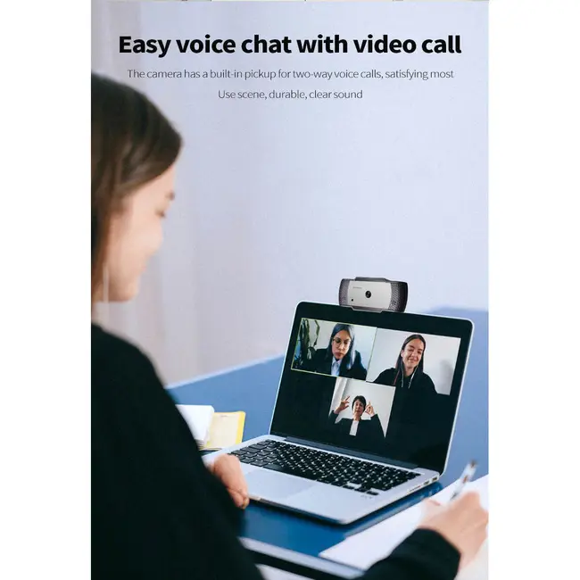 Camera Web 5MP, USB 2.0, FullHD, Autofocus, Trepied inclus In One IO0040 BBJIO0040_Negru