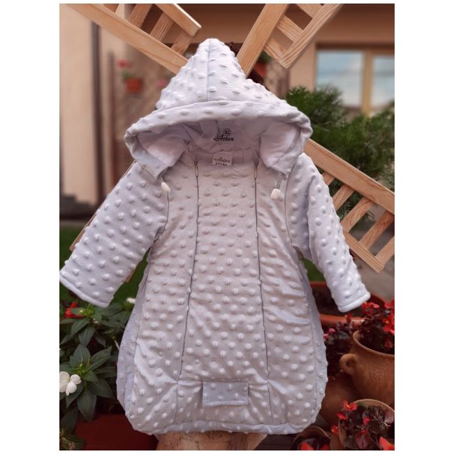 Combinezon - sac din bumbac - Purity Art001-CS-18.3-6 luni (Marimea 18 incaltaminte)
