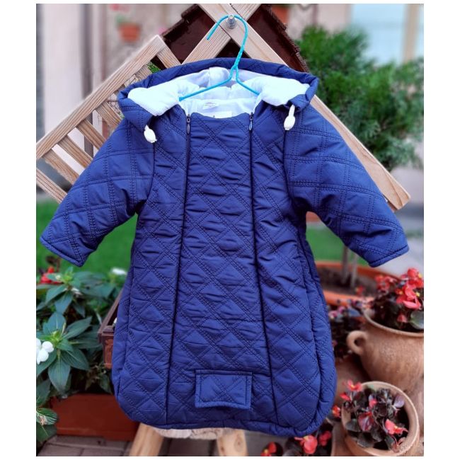 Combinezon - sac din fas - Navy Art001-CS-16.0-3 luni