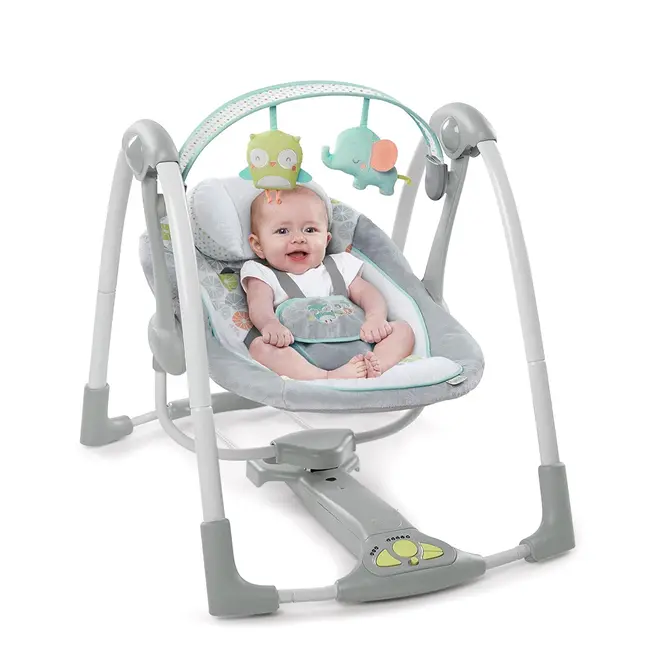 Ingenuity - Leagan portabil Swing 'n Go Portable Swing&trade; - Hugs & Hoots&trade; BBB10247