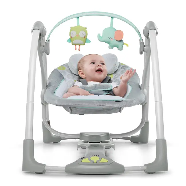 Ingenuity - Leagan portabil Swing 'n Go Portable Swing&trade; - Hugs & Hoots&trade; BBB10247