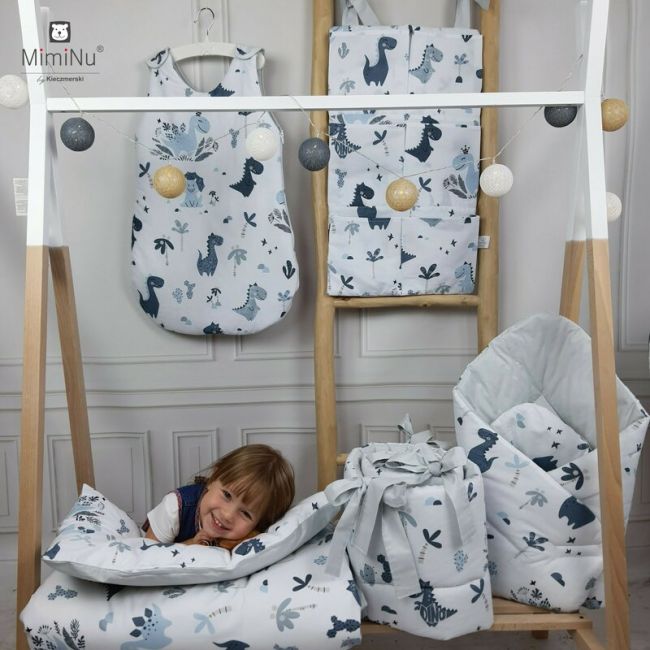 MimiNu - Organizator pentru patut, 6 compartimente, Dino Granat BYN6426972005135