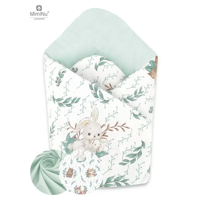 MimiNu - Paturica de infasat multifunctionala standard, 75x75 cm, Lulu Natural BYN6426972004862