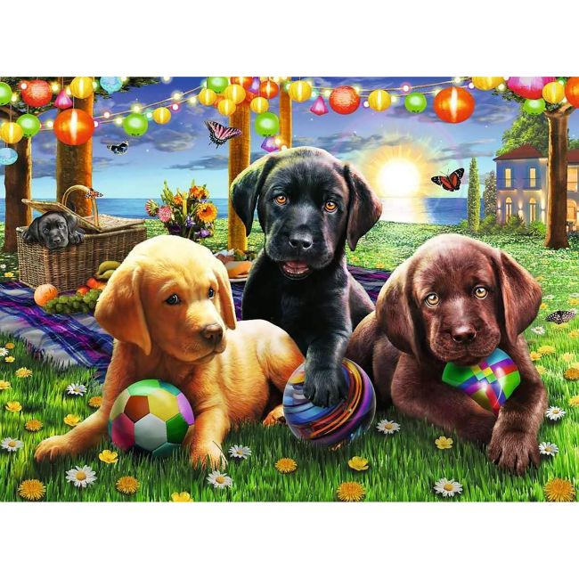 PUZZLE CATEI LA PICNIC, 100 PIESE - ARTRVSPC12886