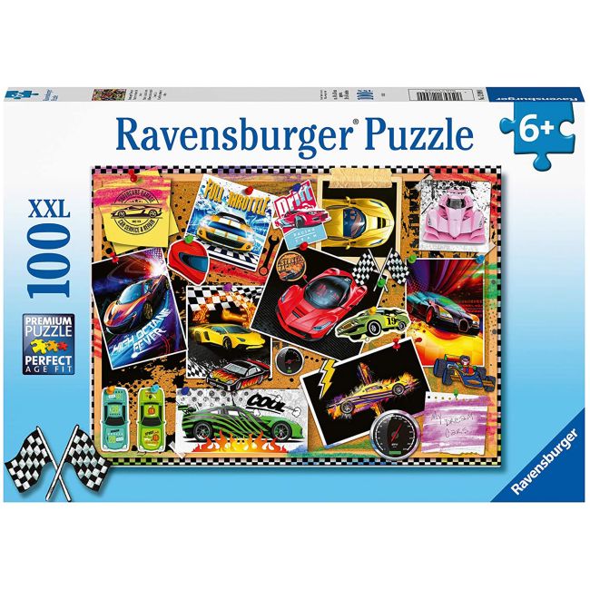 PUZZLE MASINI DE CURSE, 100 PIESE - ARTRVSPC12899