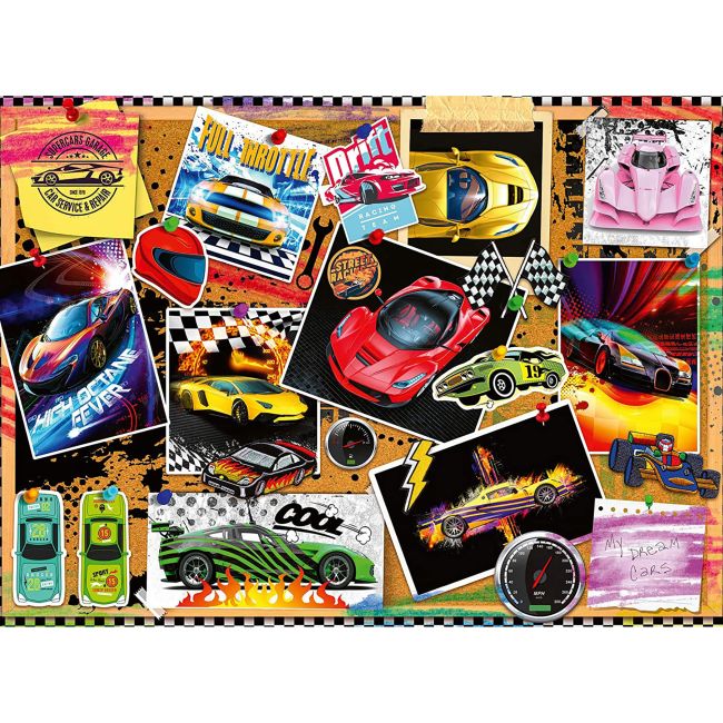 PUZZLE MASINI DE CURSE, 100 PIESE - ARTRVSPC12899