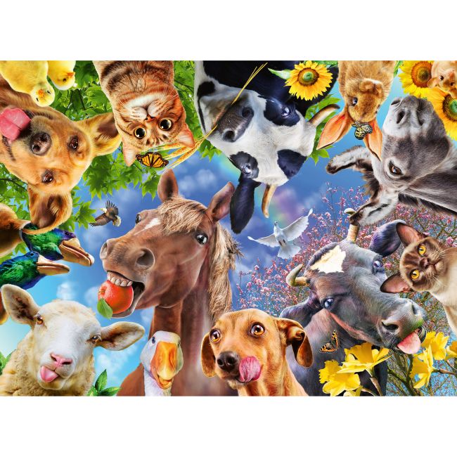 PUZZLE PORTRET CU ANIMALE, 200 PIESE - ARTRVSPC12902