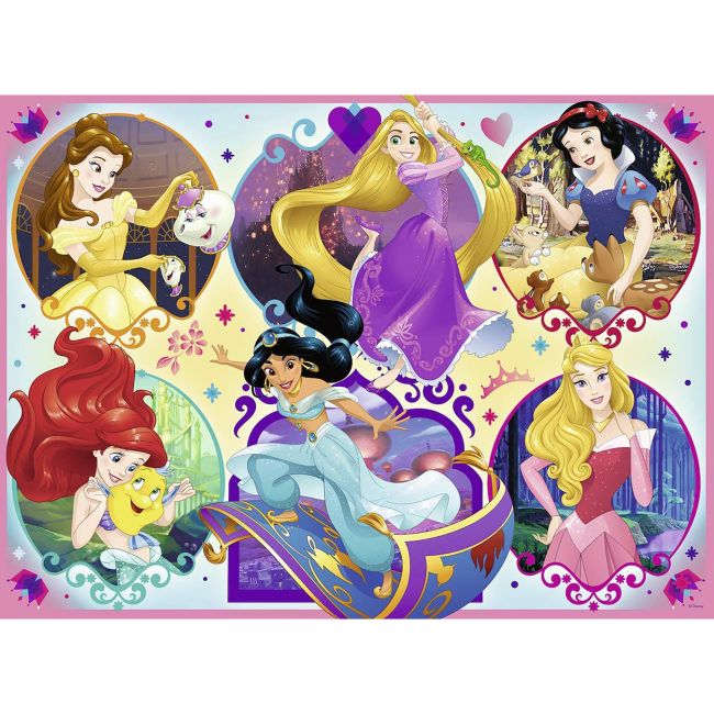 PUZZLE PRINTESELE DISNEY, 100 PIESE - ARTRVSPC10796