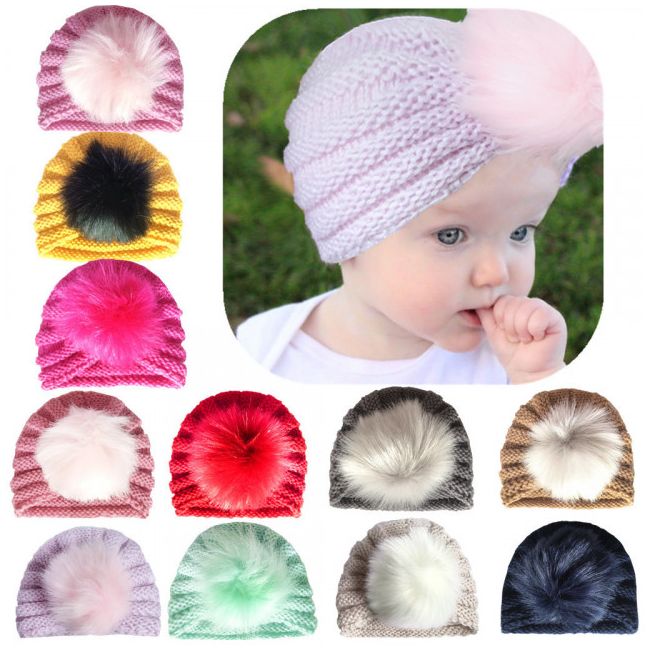 Caciulita tip turban cu pufulet MBX-18138-sa1