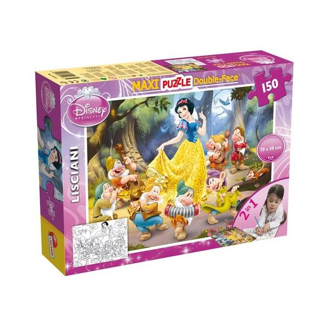 Puzzle de colorat maxi - Alba ca Zapada (60 piese) EDULS46577