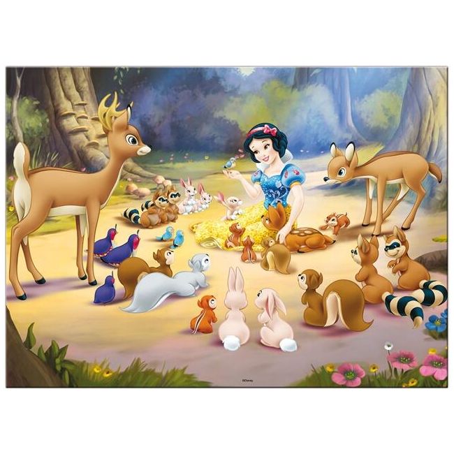 Puzzle de colorat maxi - Alba ca Zapada (60 piese) EDULS46577