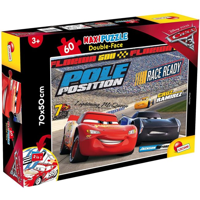 Puzzle de colorat maxi - Cars 3 (60 piese) EDULS64007