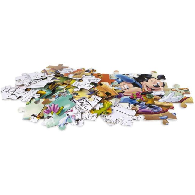Puzzle de colorat maxi - Mickey Mouse in jungla (60 piese) EDULS48205