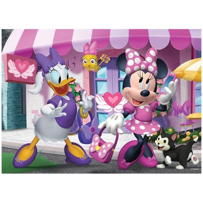 Puzzle de colorat maxi - Minnie si Daisy la cumparaturi (35 piese) EDULS74136
