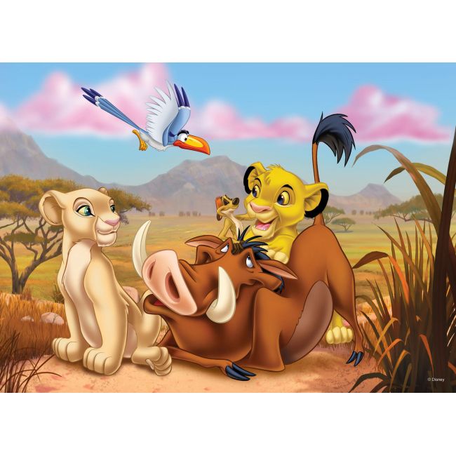 Puzzle de colorat maxi - Regele leu (24 piese) EDULS74105