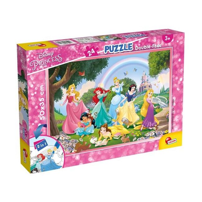 Puzzle de colorat - Printese in gradina (24 piese) EDULS74082