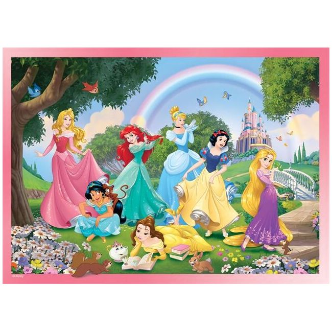 Puzzle de colorat - Printese in gradina (24 piese) EDULS74082