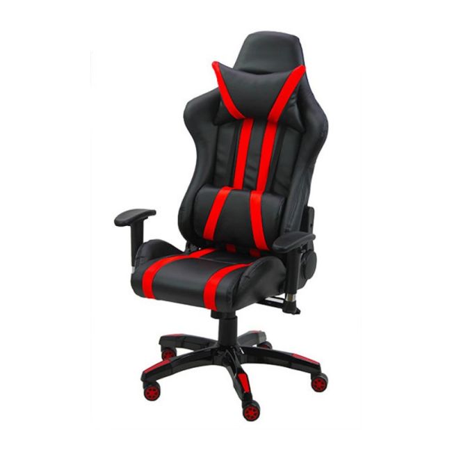 Scaun gaming off 306, spatar rabatabil, cotiere reglabile, piele ecologica, suport picioare, perna cervicala si lombara, inaltime ajustabila, 110 kg drm3354