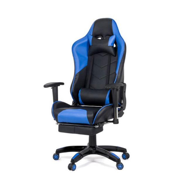 Scaun gaming off 306, spatar rabatabil, cotiere reglabile, piele ecologica, suport picioare, perna cervicala si lombara, inaltime ajustabila, 110 kg drm3354