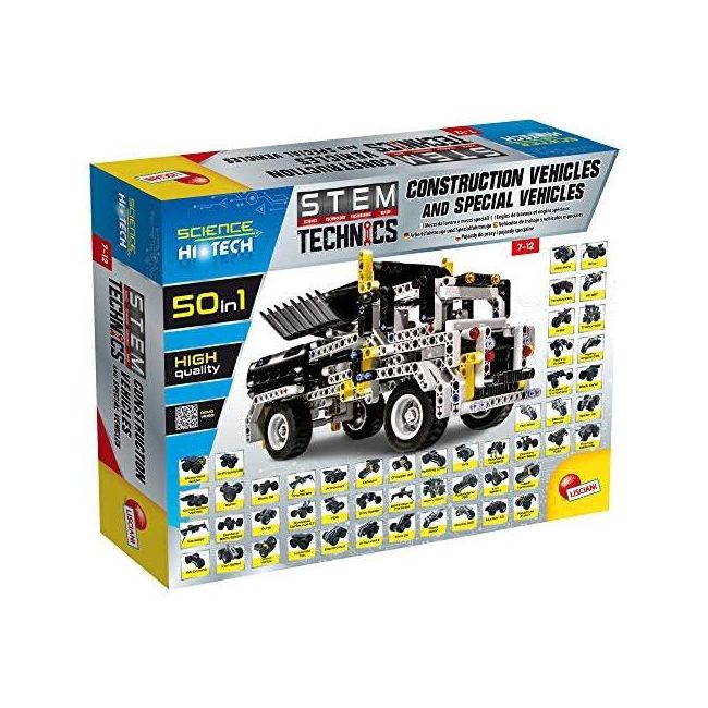 Set STEM 50 in 1 - Masinute pe santier EDULS73344