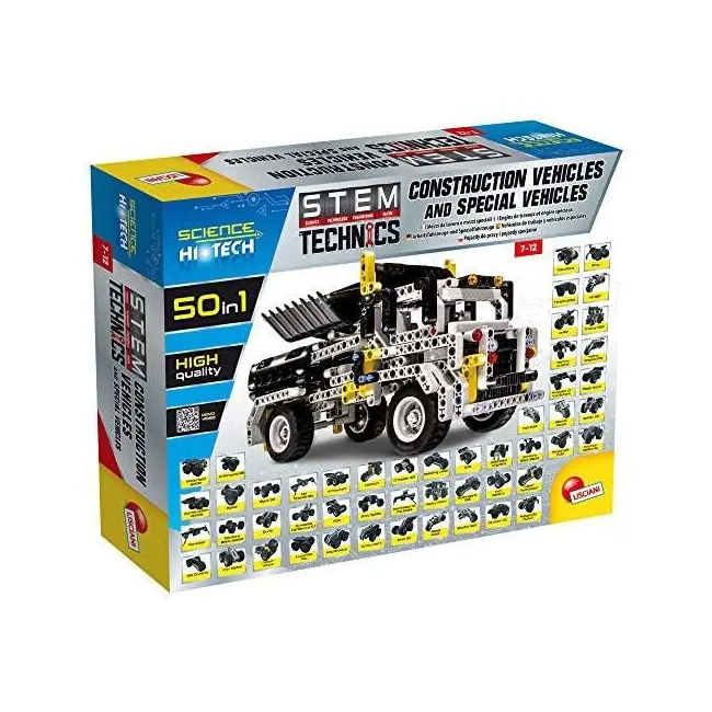 Set STEM 50 in 1 - Masinute pe santier EDULS73344