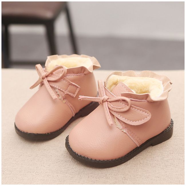 Ghete roz pudra pentru fetite cu volanas (Marime Disponibila: Marimea 24) MB139-1